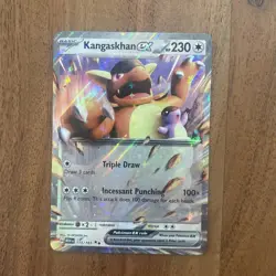 Pokemon TCG Kangaskhan EX 115/165 Double Rare Holo Scarlet & Violet 151 Card NM - Image 1