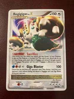 Regigigas Lv.X 100/100 Stormfront Holo Ultra Rare Pokemon TCG Card Near Mint NM - Image 1