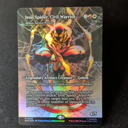 MTG Iron Spider, Civil Warrior Marvel 0039 Legendary Artifact Foil RW - Image 1