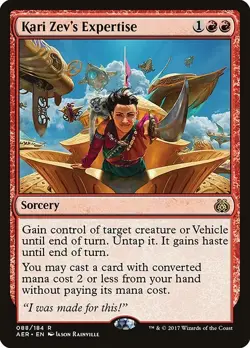 Kari Zev's Expertise 1x MtG Aether Revolt SP/NM - Image 1