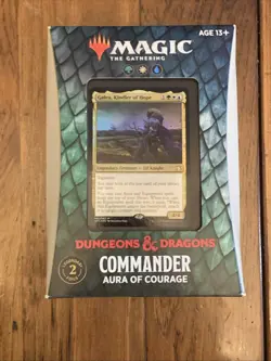 Magic MTG Adventures in the Forgotten Realms Commander Deck Aura of Courage - Image 1