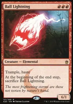 MTG Magic the Gathering Ball Lightning (121/267) Masters 25 LP - Image 1