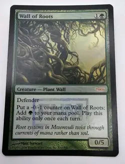 Wall of Roots FOIL FNM F08 Friday Night Magic Gathering MTG 7 1x Promo - Image 1
