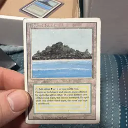 Heavy Play HP Tropical Island Revised Mtg Magic the Gathering - Image 1