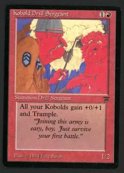 ***English Kobold Drill Sergeant*** MTG Legends Magic Kid Icarus - Image 1