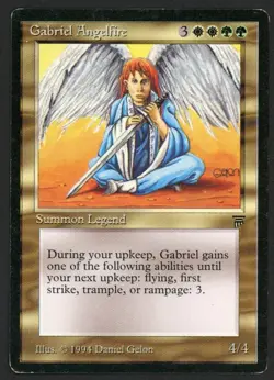 ***English Gabriel Angelfire*** MTG Legends Magic Kid Icarus - Image 1
