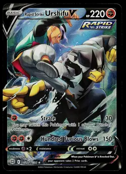 Pokemon Card - Rapid Strike Urshifu V Brilliant Stars TG20/TG30 Ultra Rare - Image 1
