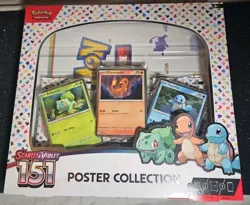Pokemon TCG Scarlet & Violet 151 Poster Collection New Ships Now 820650853166 - Image 1