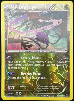 Pokemon - Dragalge - 86/122 - Holo Rare - Reverse Holo - XY - BREAKPoint - NM - Image 1