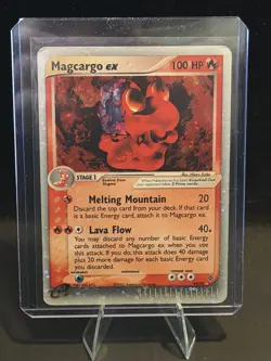 Pokemon TCG EX Dragon Magcargo EX Holo Rare Card 95/97 - Image 1