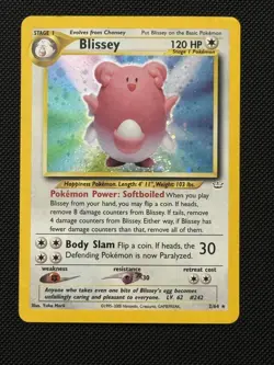 Blissey 2/64 Holo Rare Foil | Neo Revelation | WOTC Pokemon TCG | MP+-LP (SWIRL) - Image 1
