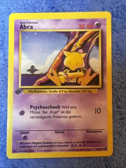 Pokemon 1st Edition German Base Set Abra - Image 1