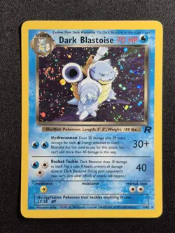 Dark Blastoise 3/82 - Holo Rare - Team Rocket Unlimited Pokemon TCG MP (Swirl) - Image 3