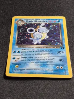 Dark Blastoise 3/82 - Holo Rare - Team Rocket Unlimited Pokemon TCG MP (Swirl) - Image 4