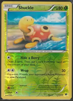 Shuckle XY - Fates Collide #1 (2016) Uncommon Reverse Holo LP Pokemon - Image 1