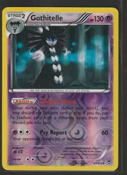 Pokemon TCG Gothitelle 41/111 Reverse Holo Rare XY Furious Fists LP - Image 1