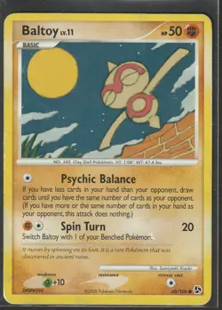 Baltoy 60/106 Great Encounters Regular LP/MP Pokemon TCG - Image 1
