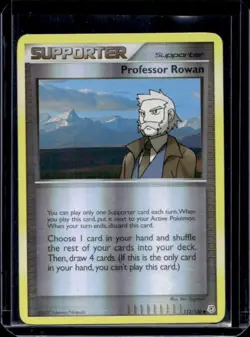 2007 Pokemon Diamond & Pearl Professor Rowan Reverse Holo #112/130 - Image 1