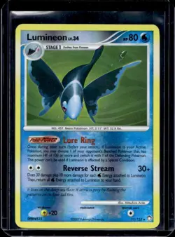 2007 Pokemon Diamond & Pearl Mysterious Treasures Lumineon Reverse Holo #11/123 - Image 1