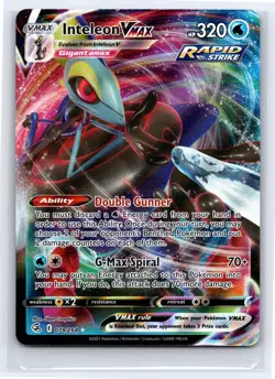 Pokemon TCG - Fusion Strike - Inteleon VMAX Ultra Rare Holofoil Rare 079/264 - Image 1