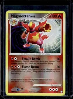 2007 Pokemon Diamond & Pearl Mysterious Treasures Magmortar Reverse Holo #12/123 - Image 1