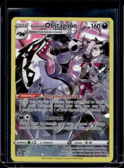 2022 Pokemon SWSH Astral Radiance Galarian Obstagoon Trainer Gallery #TG10/TG30 - Image 1