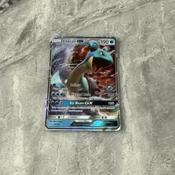Pokemon TCG Lapras GX Holo Sun Moon Base Set 35/149 NM - Image 2