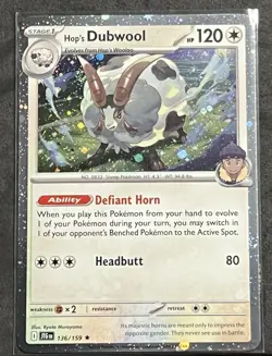 Hop's Dubwool - 136/159 - Pokemon Journey Together Cosmos Holo Rare NM - Image 1