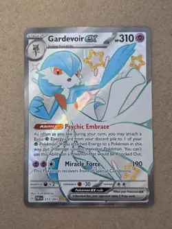 Gardevoir ex 217/091 SV: Paldean Fates Full Art Holo Pokemon TCG - Image 1