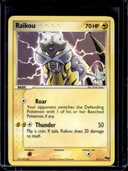 2005 Pokemon POP Series 2 Raikou #3/17 - Image 1