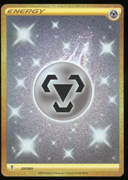 Pokemon TCG Basic Metal Energy Secret Rare 237/203 Evolving Skies NM - Image 1