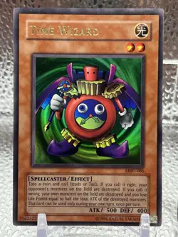 Yu-Gi-Oh! Thousand Dragon MRD-143 Secret Rare LP Time Wizard MRD-065 Ultra NM - Image 3