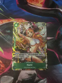 One Piece Nami OP14-031 Alt Art SR The Azure Sea’s Seven English - Image 1