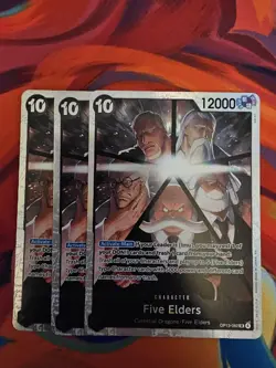 3x One Piece OP13-082 SR Five Elders - English Playset - One Piece TCG - Image 1