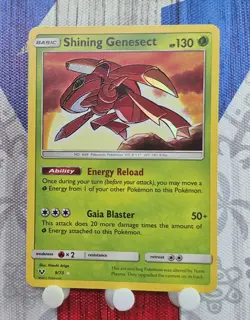 Shining Genesect - 9/73 - Pokemon Shining Legends Sun & Moon Ultra Rare Card NM - Image 1
