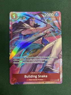 Building Snake OP09-008 AA One Piece TCG Premium Card Best Selection Vol. 4 - Image 1
