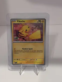 PIKACHU 051/162 POKEMON CARD (TEMPORAL FORCES SET) - Image 1
