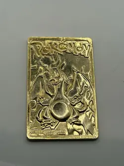 1999 Pokemon 23K Gold Plated Trading Card - #6 Charizard - Burger King Edition - Image 1