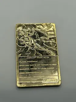 1999 Pokemon 23K Gold Plated Trading Card - #6 Charizard - Burger King Edition - Image 2