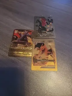 Pokemon Charizard Gold Foil Collectible Cards Set For 500 - Image 1