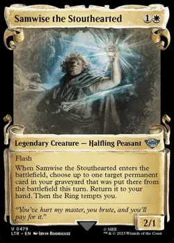 Samwise the Stouthearted - Silver Foil Showcase LTR NM MTG - Image 1