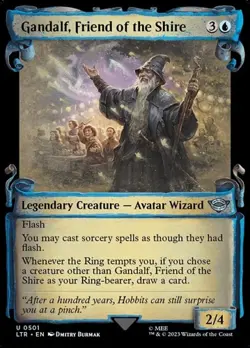 Gandalf, Friend of the Shire - Silver Foil Showcase LTR NM MTG - Image 1