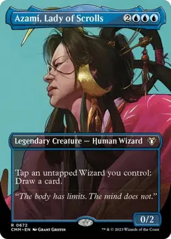 Azami, Lady of Scrolls - Foil Extended Art CMM NM MTG - Image 1