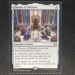 Throne Of Eldraine (Rare Artifact) - Non Foil - Near Mint w/Magnetic Hard Case ! - Image 2