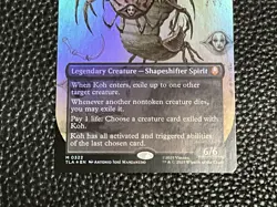 Magic The Gathering Koh, The Face Stealer (Borderless FOIL) | Avatar Airbender - Image 3