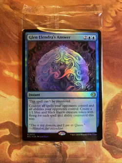 MTG Foil Sealed Prerelease Glen Elendra's Answer Lorwyn Eclipsed Blue Rare! - Image 1