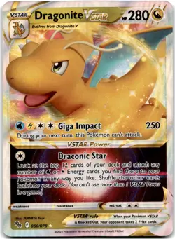 Dragonite VSTAR Ultra Rare Pokemon GO 050/078 NM - Image 1