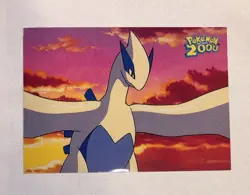 Topps Pokemon The Movie 2000 Checklist Lugia Blue Label Non Holo Card - Image 1