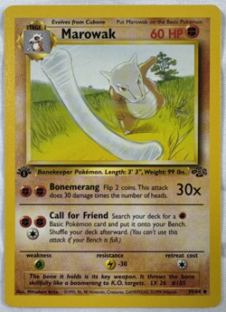 Pokemon TCG Marowak 39/64 Uncommon Jungle 1st Edition Near Mint NM - Image 1