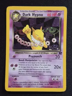 Dark Hypno - 9/82 - Pokemon Team Rocket Unlimited Holo Rare Card WOTC HP - Image 1